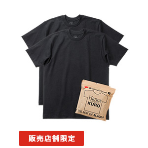 Qg Hanes T-SHIRTS KURO N[lbNTVc 25FW wCY(HM1-B701)